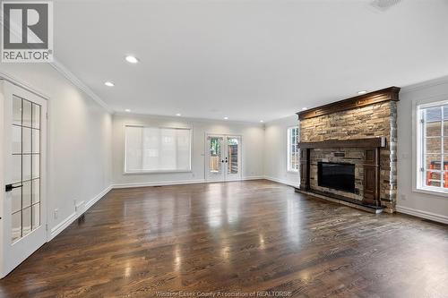 15 Fasan Crescent, Tecumseh, ON - Indoor Photo Showing Living Room With Fireplace
