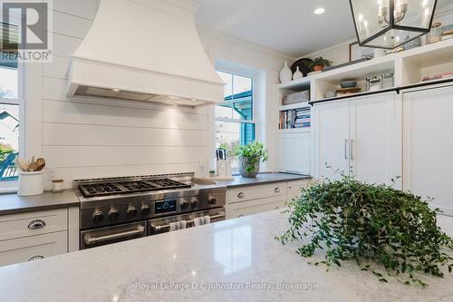 Jenn-Air Range with Double Ovens & Griddle - 81 Cedar Bush Drive, Saugeen Shores, ON - Indoor Photo Showing Kitchen