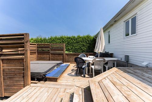 Back facade - 21 Rue Du Château, Drummondville, QC - Outdoor With Deck Patio Veranda With Exterior