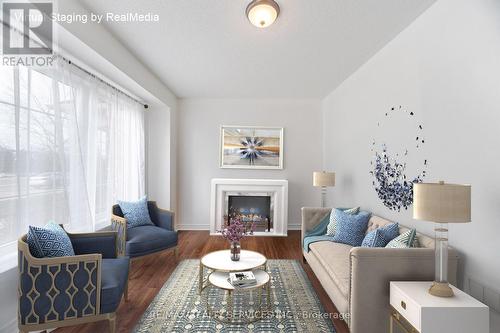 22 Mcdevitt Lane, Caledon, ON - Indoor Photo Showing Living Room With Fireplace