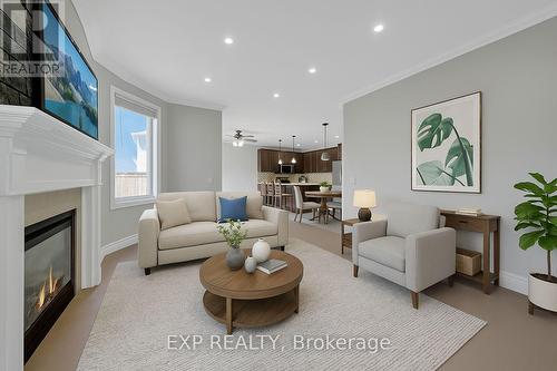 408 Galbraith Street, Shelburne, ON - Indoor Photo Showing Living Room With Fireplace