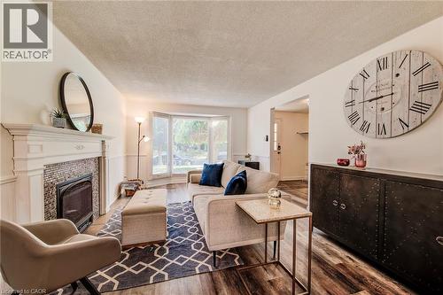 98 Rolling Meadows Drive, Kitchener, ON - Indoor Photo Showing Living Room With Fireplace