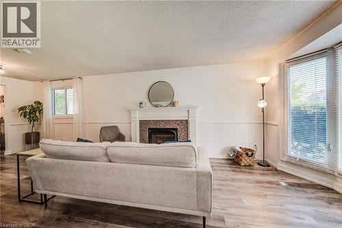 98 Rolling Meadows Drive, Kitchener, ON - Indoor Photo Showing Living Room With Fireplace