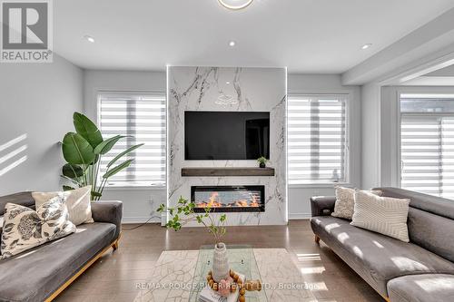 21 Priory Drive, Whitby, ON - Indoor Photo Showing Living Room With Fireplace
