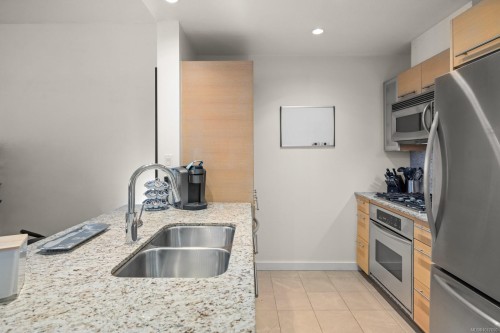 119-68 Songhees Rd, Victoria, BC - Indoor Photo Showing Kitchen With Double Sink