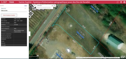 Plan (croquis) - Ch. De L'Achigan E., Sainte-Sophie, QC 