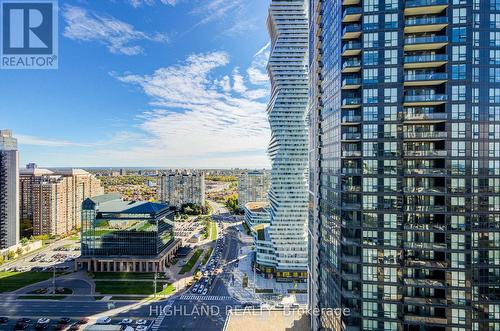 2410 - 510 Curran Place, Mississauga, ON - Outdoor With Facade
