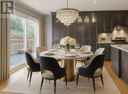 Staged - 7147 Harding Crescent, Mississauga, ON - Indoor Photo Showing Dining Room