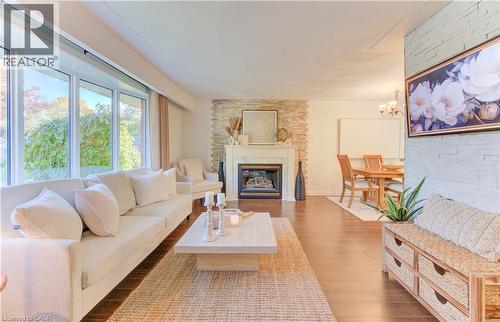 36 Blackfriars Place, Kitchener, ON - Indoor Photo Showing Living Room With Fireplace