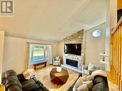 217 Thomas Street, Brockton, ON - Indoor Photo Showing Living Room With Fireplace