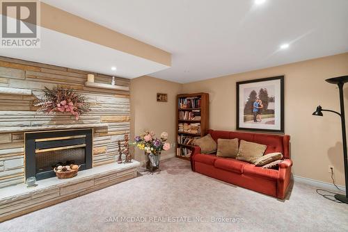 978 Tennyson Avenue, Mississauga, ON - Indoor Photo Showing Other Room With Fireplace