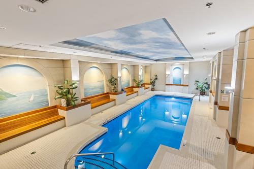 501-1152 Sunset Drive, Kelowna, BC - Indoor Photo Showing Other Room With In Ground Pool