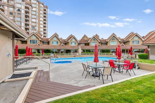 501-1152 Sunset Drive, Kelowna, BC - Outdoor With In Ground Pool With Deck Patio Veranda