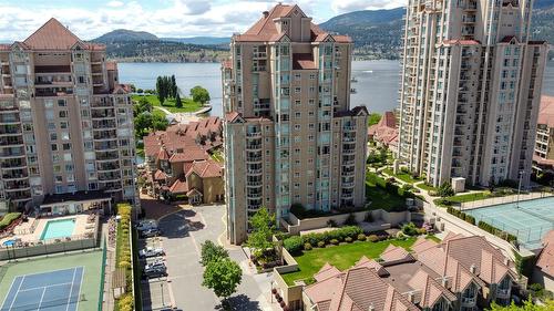 501-1152 Sunset Drive, Kelowna, BC - Outdoor With Body Of Water With Facade