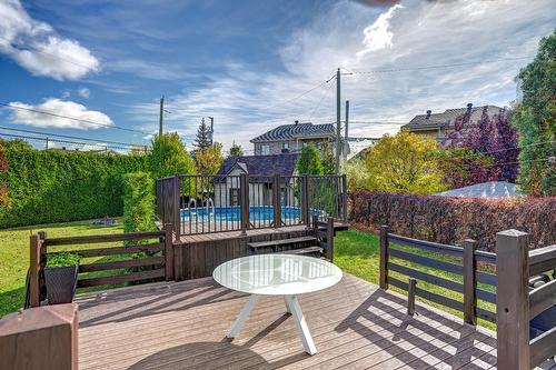 Patio - 1055 Rue De La Forge, Saint-Hyacinthe, QC - Outdoor With Above Ground Pool With Deck Patio Veranda