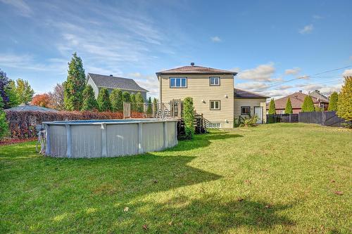 Backyard - 1055 Rue De La Forge, Saint-Hyacinthe, QC - Outdoor With Above Ground Pool With Backyard