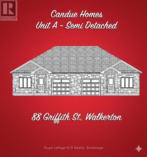 Front Rendering - Unit A - 88 Griffith Street, Brockton, ON - Other