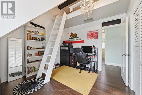 Loft-Style Bedroom Features a Ladder & Desk Area - 677 Greenwood Drive, Burlington, ON - Indoor