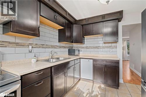 2 Moregate Crescent, Brampton, ON - Indoor Photo Showing Kitchen With Double Sink
