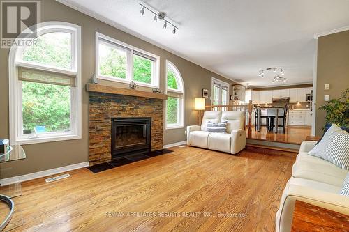 35 Crantham Crescent, Ottawa, ON - Indoor Photo Showing Living Room With Fireplace