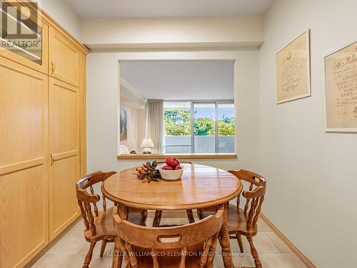 Generous Breakfast Area + Bonus Pantry - 308 - 250 Scarlett Road, Toronto, ON - Indoor Photo Showing Dining Room