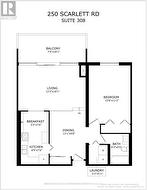 Floor Plan 856 + 132 Balc = 988 Total Square Feet - 