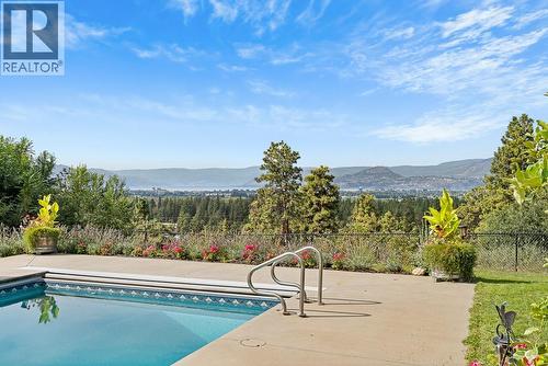 3022 Dunster Road, Kelowna, BC - Outdoor With In Ground Pool With View