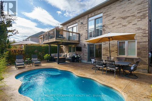 21 Shade Forest Trail, Hamilton, ON - Outdoor With In Ground Pool With Balcony With Deck Patio Veranda
