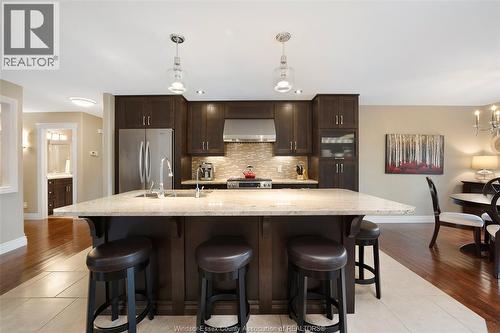 212 Woodycrest, Kingsville, ON - Indoor Photo Showing Kitchen With Double Sink With Upgraded Kitchen
