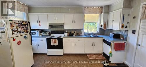 Main floor kitchen - 77 Main Street, Whitewater Region, ON - Indoor Photo Showing Kitchen With Double Sink