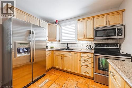 31 Buchanan Street, Hamilton, ON - Indoor Photo Showing Kitchen With Stainless Steel Kitchen With Double Sink