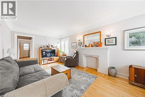31 Buchanan Street, Hamilton, ON - Indoor Photo Showing Living Room With Fireplace