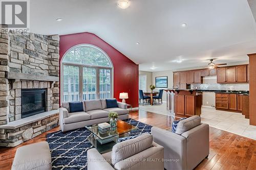 31 Fawndale Crescent, Wasaga Beach, ON - Indoor Photo Showing Living Room With Fireplace