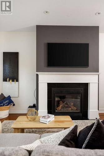 2202 Brookhaven Crescent, Oakville, ON - Indoor Photo Showing Living Room With Fireplace