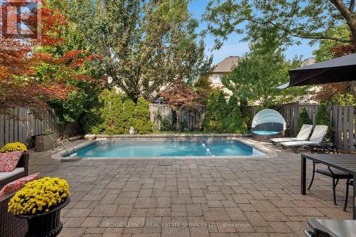 2202 Brookhaven Crescent, Oakville, ON - Outdoor With In Ground Pool With Deck Patio Veranda With Backyard