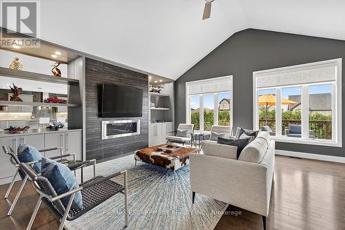 24 Chestnut Drive, Guelph/Eramosa, ON - Indoor Photo Showing Living Room With Fireplace