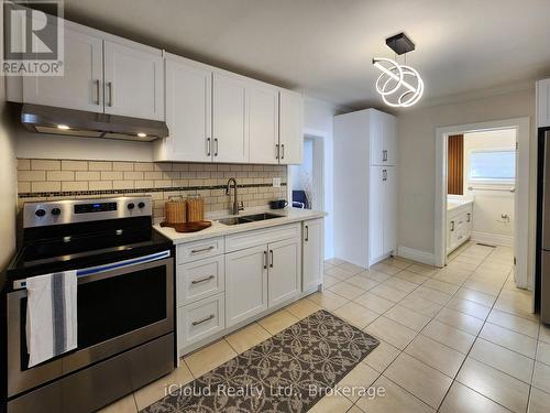 294 Fairfield Avenue, Hamilton, ON - Indoor Photo Showing Kitchen With Double Sink