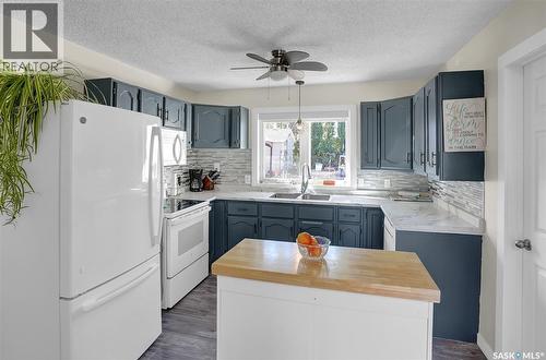 704 Leeville Drive, Assiniboia, SK - Indoor Photo Showing Kitchen With Double Sink