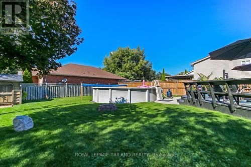 6696 Beattie Street, London South (South V), ON - Outdoor With Above Ground Pool With Backyard