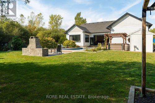 Backyard and Fire Pit - 2439 Garrison Road, Fort Erie (Ridgeway), ON - Outdoor