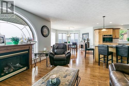 2507 Navanod Road, Sudbury, ON - Indoor Photo Showing Living Room With Fireplace
