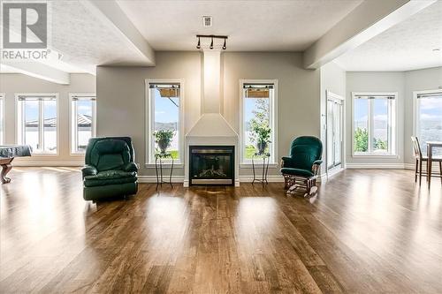 2507 Navanod Road, Sudbury, ON - Indoor Photo Showing Living Room With Fireplace