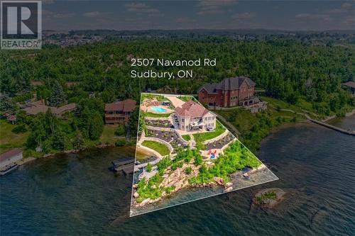 2507 Navanod Road, Sudbury, ON - Outdoor With Body Of Water With View