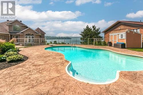 2507 Navanod Road, Sudbury, ON - Outdoor With In Ground Pool With Deck Patio Veranda