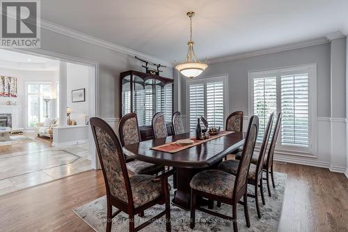 1400 Tamworth Court, Burlington, ON - Indoor Photo Showing Dining Room With Fireplace