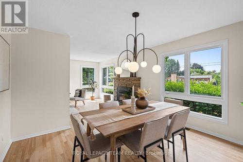 968 Walkley Road, Ottawa, ON - Indoor Photo Showing Dining Room With Fireplace