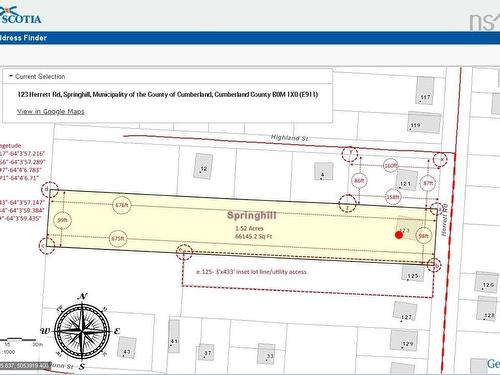 123 Herrett Road, Springhill, NS 