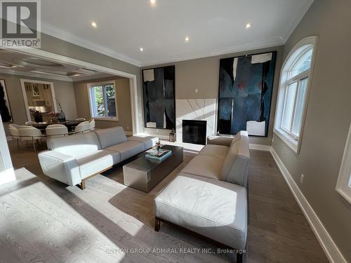 1060 Kipling Avenue, Toronto, ON - Indoor Photo Showing Living Room With Fireplace