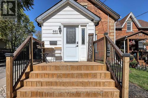 Front porch - 661 Henry Street, Woodstock (Woodstock - South), ON - Outdoor With Deck Patio Veranda With Exterior