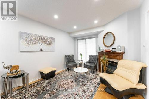 3143 Clayhill Road, Mississauga, ON - Indoor Photo Showing Living Room With Fireplace